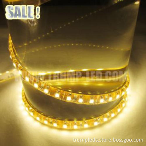 Yellow PCB IP68 LED Strip 3528 120 LED Waterproof With CE RoHS